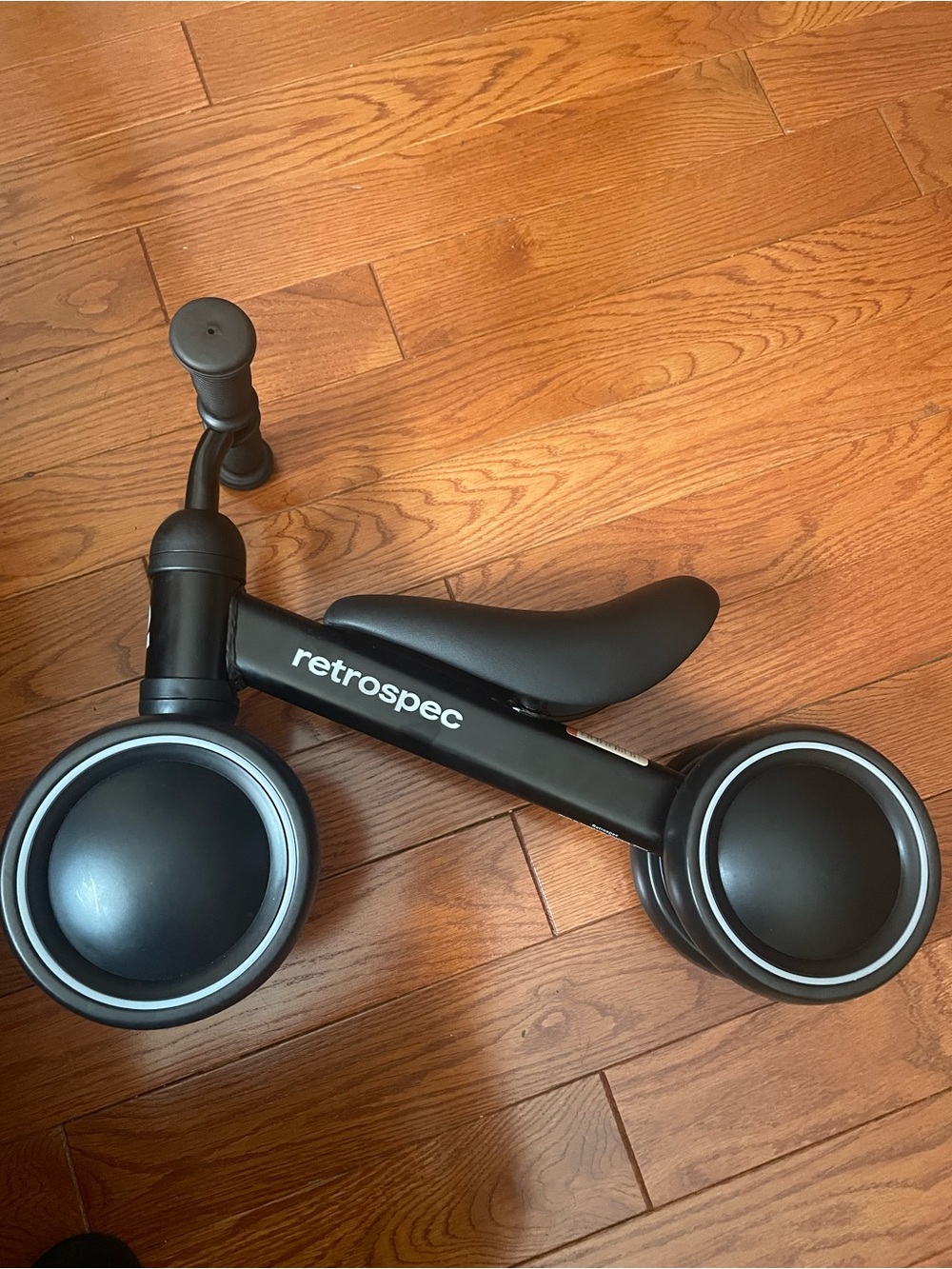 retrospec Black Toddler Ride-On Balance Bike